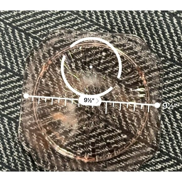 VTG Jeannette Glass Co. Adam Pink Footed Cake Plate Depression Floral Etching - Picture 9 of 9